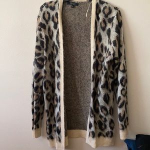 Leopard print cardigan
